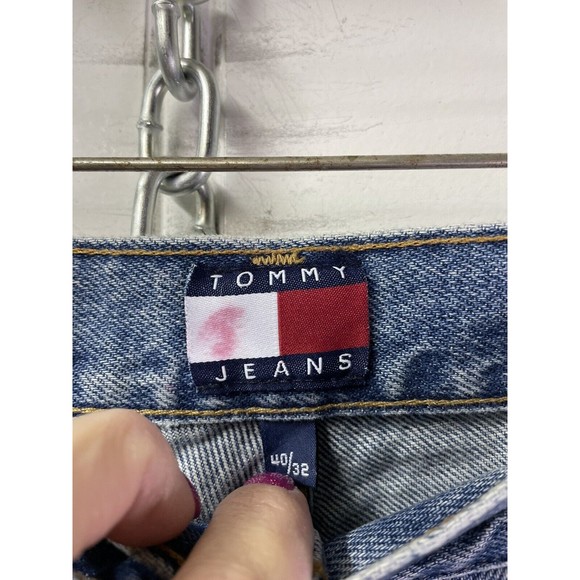 Mens Vintage Tommy Hilfiger Tommy Jeans 90s Era Size 40/32 Made In USA - Picture 8 of 11